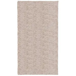 Shaggy Rug PAMPLONA High Pile Modern Beige 60x110 cm