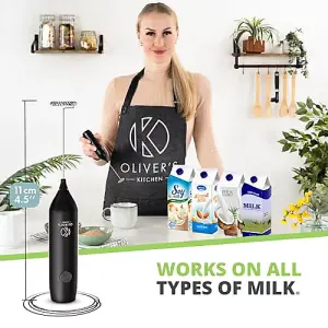 Oliver's Kitchen - Rechargeable Milk Frother - USB-C (Green)