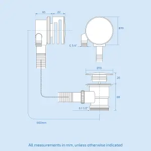 Flora Round 3 Way Concealed Thermostatic Shower Mixer Valve, Shower Head, Handset, Bath Filler Set Chrome