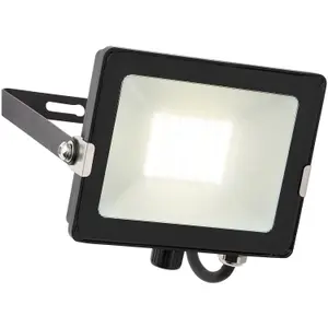 2 PACK Outdoor Waterproof LED Floodlight - 30W Cool White LED - Matt Black