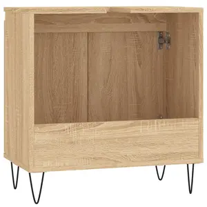 Berkfield Bathroom Cabinet Sonoma Oak 58x33x60 cm Engineered Wood