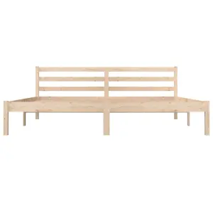 vidaXL Bed Frame Solid Wood Pine 180x200 cm Super King Size