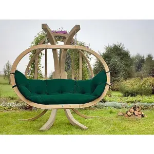 Globo Royal Chair - Spruce Wood/Polypropylene - L72 x W118 x H176 cm - Verde