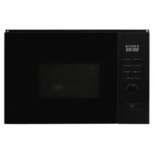 Cookology 800W Built-in Microwave with Grill 20L Integrated Design - TCM20BGL Black