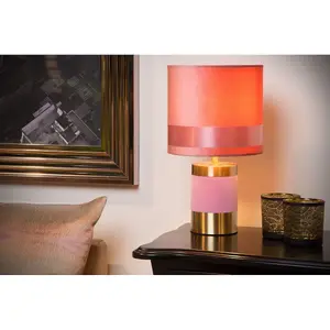 Lucide Extravaganza Frizzle Retro Table Lamp 18cm - 1xE14 - Pink