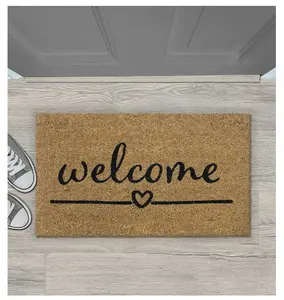 Coir Doormat Gainsborough Welcome Heart 40x70 cm