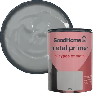 GoodHome Grey Multi-surface Metal Primer & undercoat, 750ml