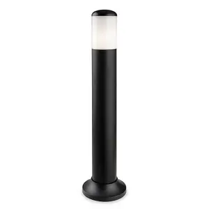 Luminosa Luna Outdoor Bollards Black IP54, E27