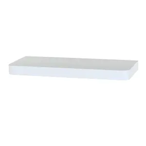 500mm trent narrow floating shelf kit, matt white