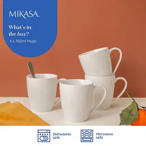 Mikasa Chalk Set of 4 380ml Mugs