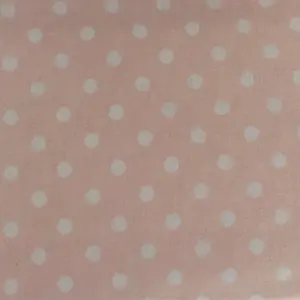 Just So Home Luxury Brushed Cotton Flannelette Duvet Cover (Pink Polka Dot, Single)