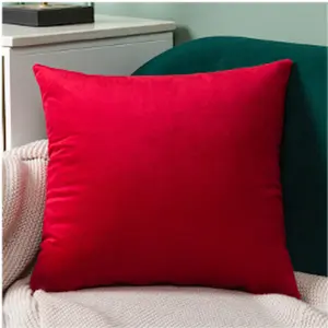 Nayelee Square Throw Pillow Cover (Set of 4) Red