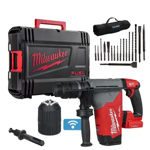 Milwaukee M18ONEFHPX-0X Brushless 4-Mode SDS Plus Hammer Drill 18V + Accessories