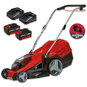 Einhell 43cm Cordless Lawn Mower 36V Brushless Lawnmower With Battery And Charger 63L Power X-Change GE-CM 36/43 Li M Kit