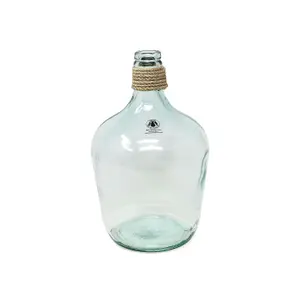 Recycled Glass Hemp Clear Home Décor Medium Carafe Vase (H) 30cm