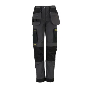 DeWalt Roseville Black & grey Women's Trousers, Size 10 L31"