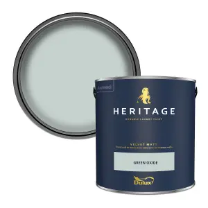 Dulux Trade Heritage Green Oxide Velvet matt Wall paint, 2.5L