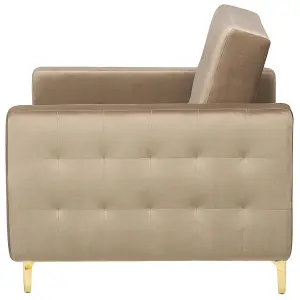 Armchair ABERDEEN Velvet Sand Beige