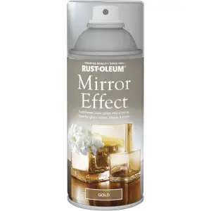 Rust-Oleum Gold mirror effect Multi-surface Spray paint, 150ml