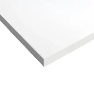 GoodHome Marloes Gloss White Chipboard Worktop (T) 2.8cm x (L) 60cm x (W) 60cm