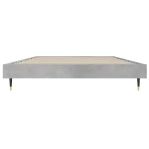 Berkfield Bed Frame Concrete Grey 100x200 cm Engineered Wood