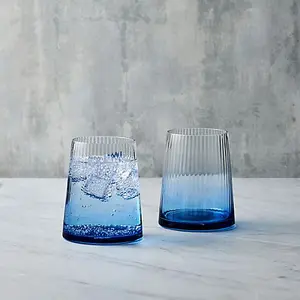 Anton Studios Empire Set of 2 DOF Tumblers Blue