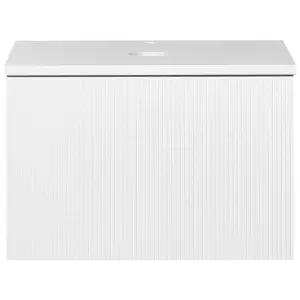 Bathroom Wall Mounted Cabinet 60 x 52 cm White ALZIRA