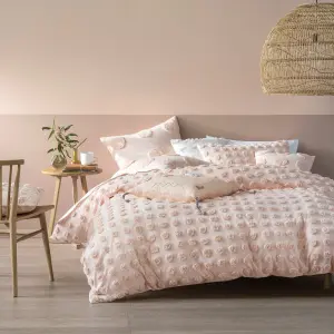 Linen House Haze Tufted Polka Dot 100% Cotton Duvet Cover Set