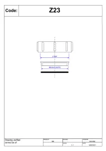 McAlpine Z23 2" Blank Cap with nut for BSP threads