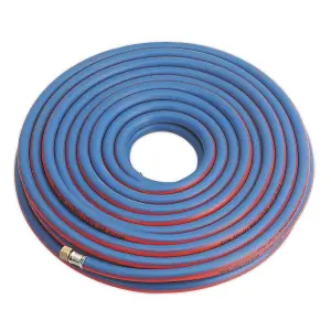 Sealey Air Hose 20m x 8mm with 1/4"BSP Unions Extra Heavy-Duty