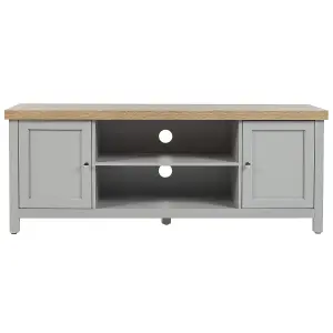 Beliani Scandinavian TV Stand Grey HAMP