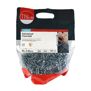 TIMCO Clout Nail Galvanised - 30 x 2.65