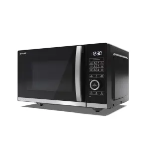 Sharp YC-QG254AU-B 25L 900W Microwave Oven with 1000W Grill Function - Black