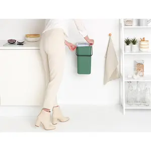 Brabantia Sort and Go 16 Litre Recycling Bin Green