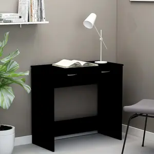 Berkfield Desk Black 80x40x75 cm Engineered Wood