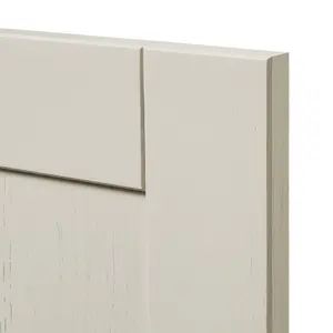 GoodHome Verbena Painted natural ash Matt cashmere Shaker 2 drawer front, bridging door & bi fold door 400mm