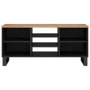 Berkfield TV Cabinet 100x33x46 cm Solid Wood Acacia&Engineered Wood