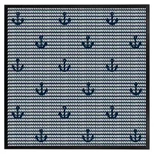 Anchors on rope pattern (Picutre Frame) / 16x16" / Grey