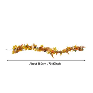 180cm Length Garland Halloween Pumpkin Artificial Garland Decoration