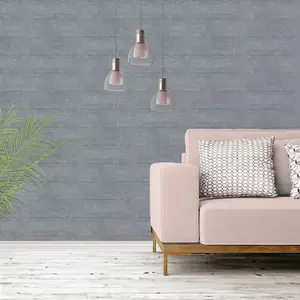 Galerie Nostalgie Silver Grey Concrete Smooth Wallpaper