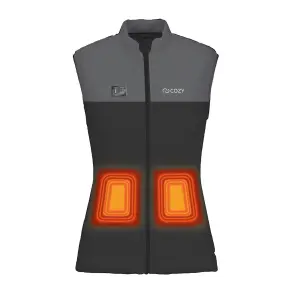 Unisex Heated Gilet - Machine Washable Thermal Bodywarmer with 3 Heat Settings & Zipper - Size Medium, Powerbank Not Included