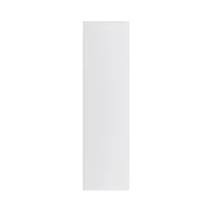 GoodHome Garcinia Integrated handle Gloss light grey Tall wall Cabinet door (W)250mm (H)895mm (T)19mm