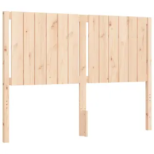 Berkfield Bed Frame with Headboard 140x190 cm Solid Wood