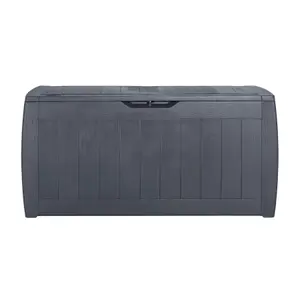 Keter Hollywood Anthracite 270L Garden storage box 537mm 1180mm