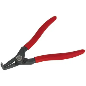 170mm Bent Nose External Circlip Pliers with Non-Slip Tips and Spring Loaded Jaws