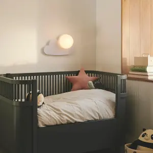 Nordlux Skyku Cloud Indoor Kids Wall Light in White (Height) 23.8cm