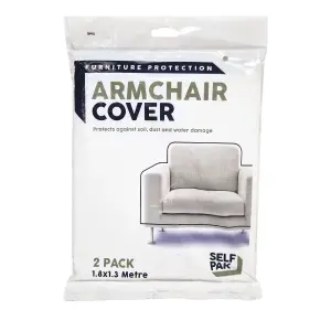 Premium Armchair Cover for Moving Homes , 2 Pack. Durable, Reusable, and Water Resistant Protection