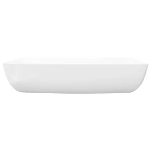 Luxury Ceramic Basin Rectangular Sink White 71 x 39 cm