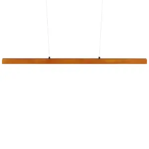 Wooden LED Pendant Lamp Dark STEWARTS