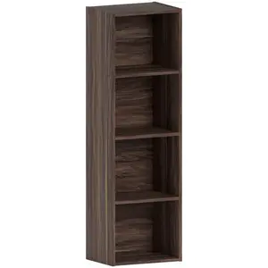 Gerardi Standard Bookcase Walnut / 106 cm H x 32 cm W